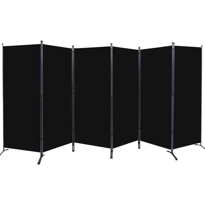 

6 Panel Room Divider, Folding Privacy Screen for Office, Partition Room Separators, Freestanding Room Fabric Panel