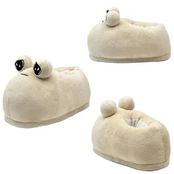 Pantoufles en peluche Game My Pet Alien Pou pour filles, pantoufles en peluche Sad Pou, pantoufles en coton rembourré doux non ald, cadeaux d'intérieur, 26cm