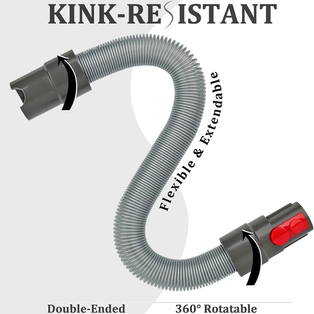 EAS-Flexible Extension Hose Universal Adapter Kit For Dyson V7 V8 V10 V11 V15 V6 DC Series Replacement Parts