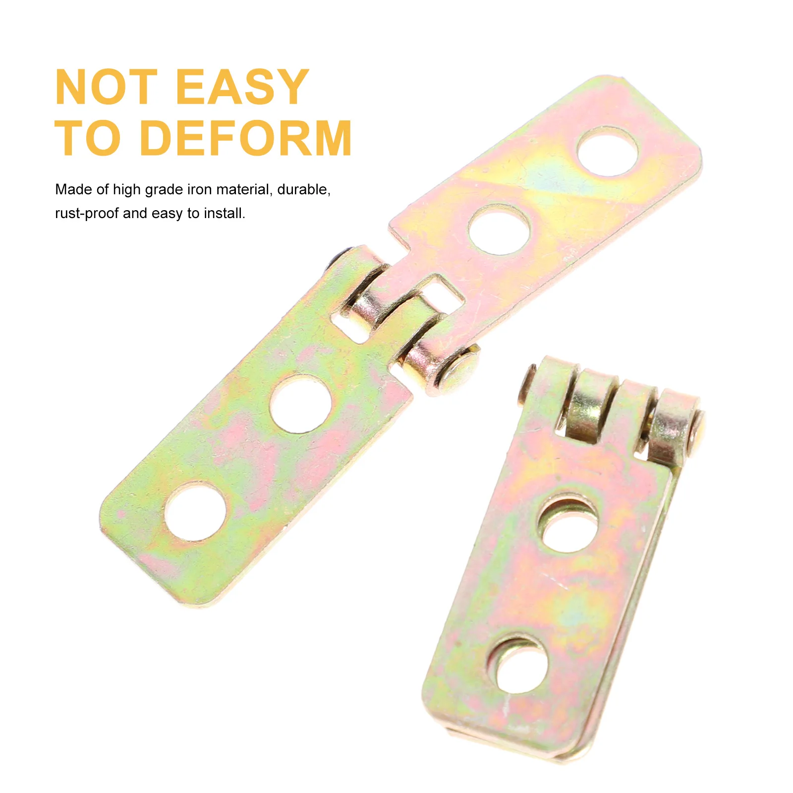 

12 Pcs Iron Hinges for Wooden Boxes Furniture Cabinets Retro Small Hinges Connectors Hardware Accessories Durable RustProof