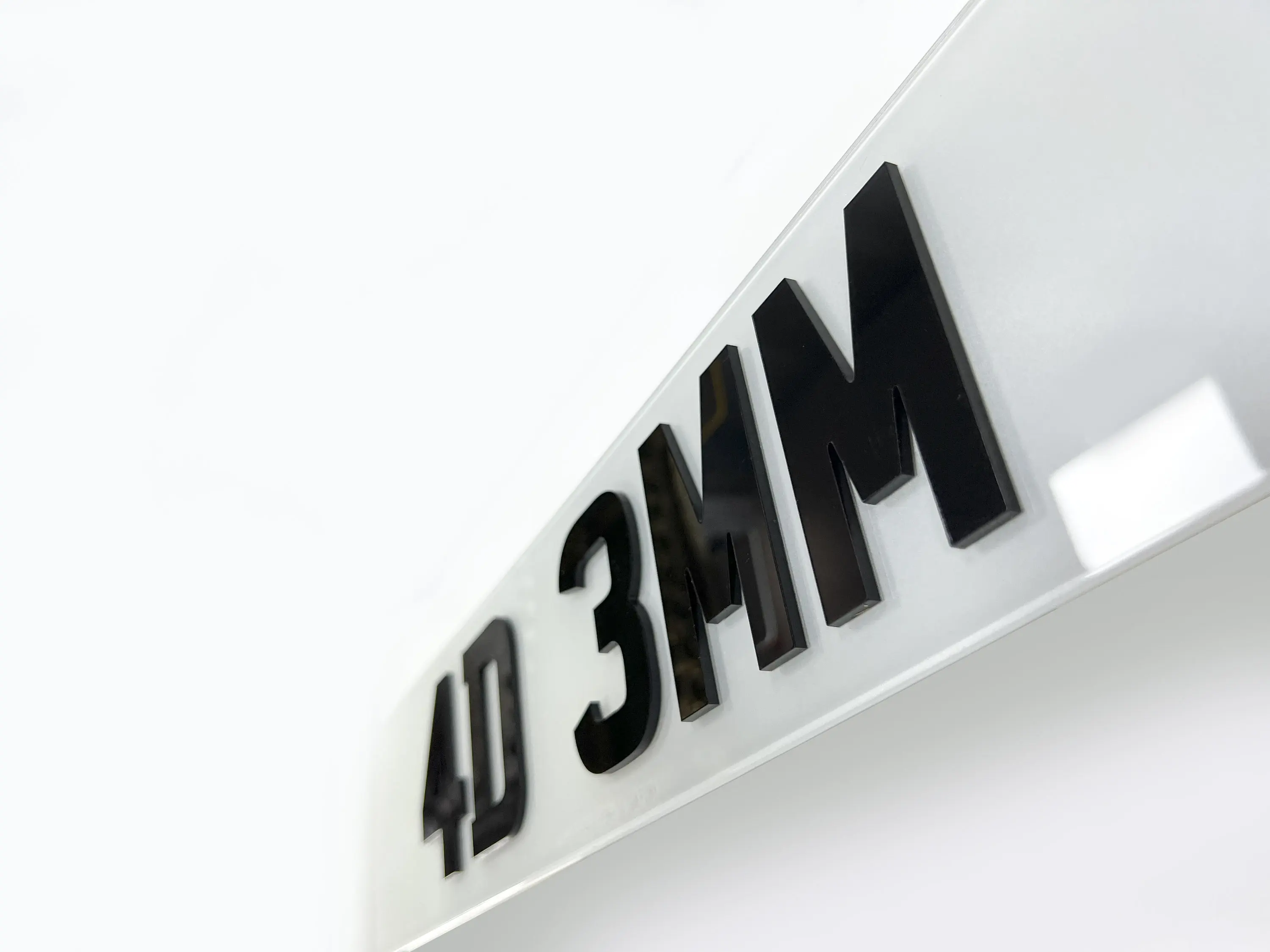 3D Letters / Numbers -3mm/5mm for Number Plate, Door Number, Signs -  DIY Custom name Self Adhesive black silver gold