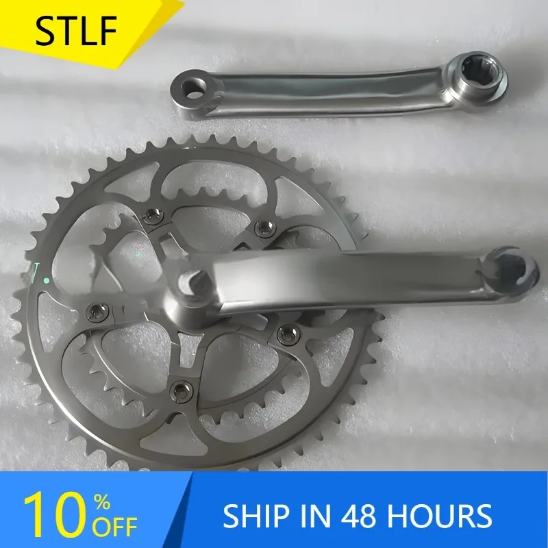 

STLF Xacd Made Titanium Road Bike Crankset Bicycle Chain Ring for Cruisers Use with Road Chain Ring & Ti Road Crank