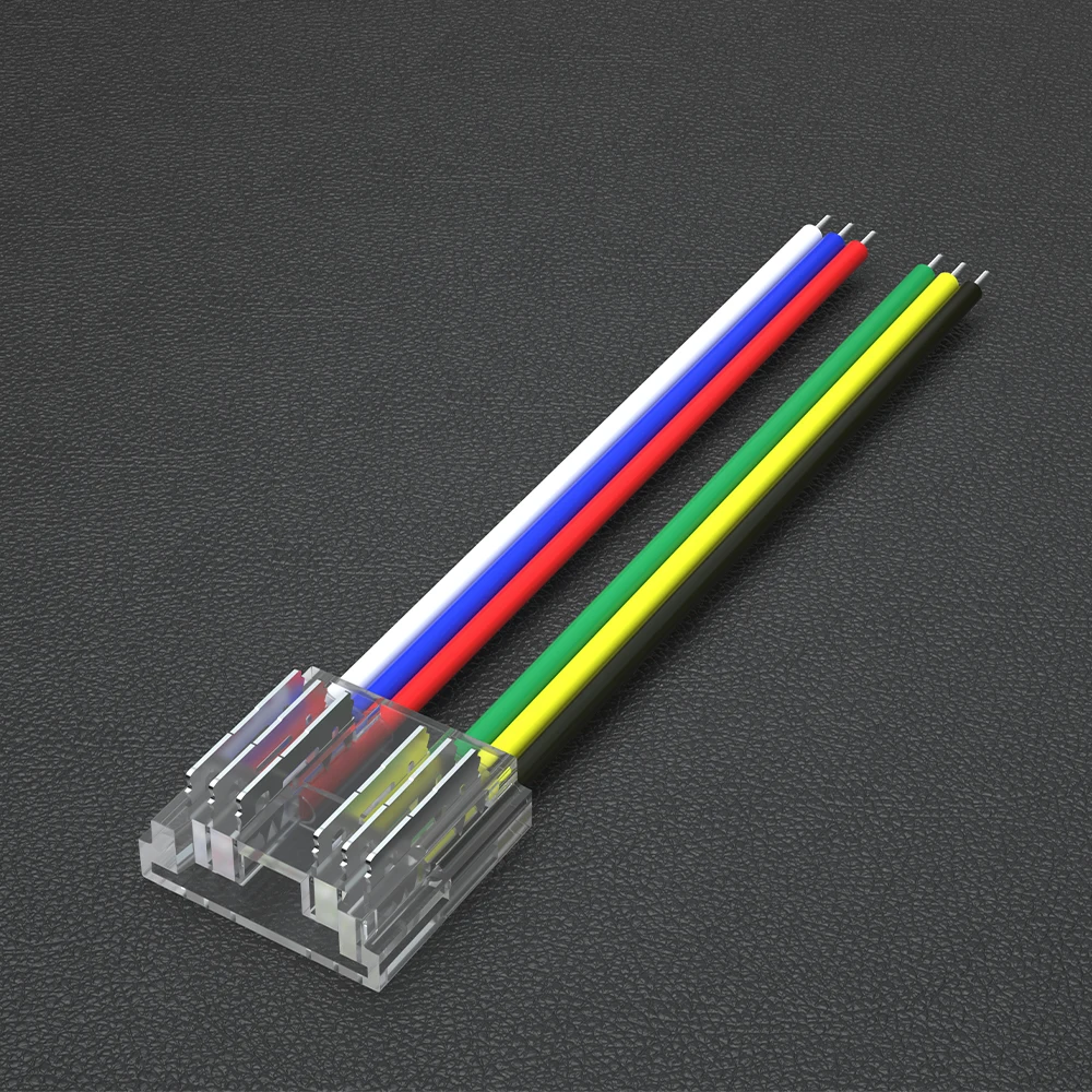 5 pz RGBW RGBCCT COB LED Strip Connettore Connettore Veloce Connettori Senza Saldatura per 12mm di Larghezza PCB COB RGBWW RGB CCT Strip