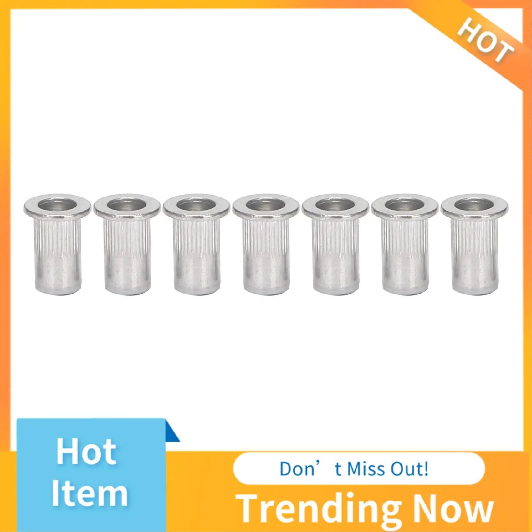 BBNV-M5 Алюминиевые заклепки с плоской головкой, вставные гайки, серебряные тона, 20 шт.