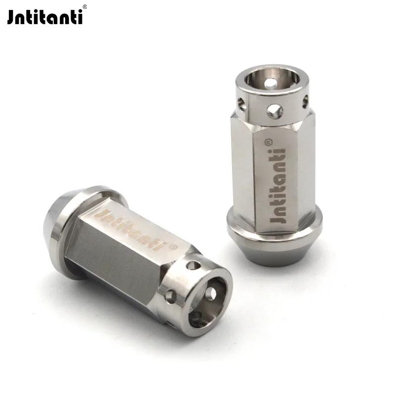 Jntitanti Round Closed Concave End Cone Seat Gr.5 Titanium Lug Nut M12x1.5 for Toyota Honda Ford Mazda Buick Acura Chevorlet Kia view 5