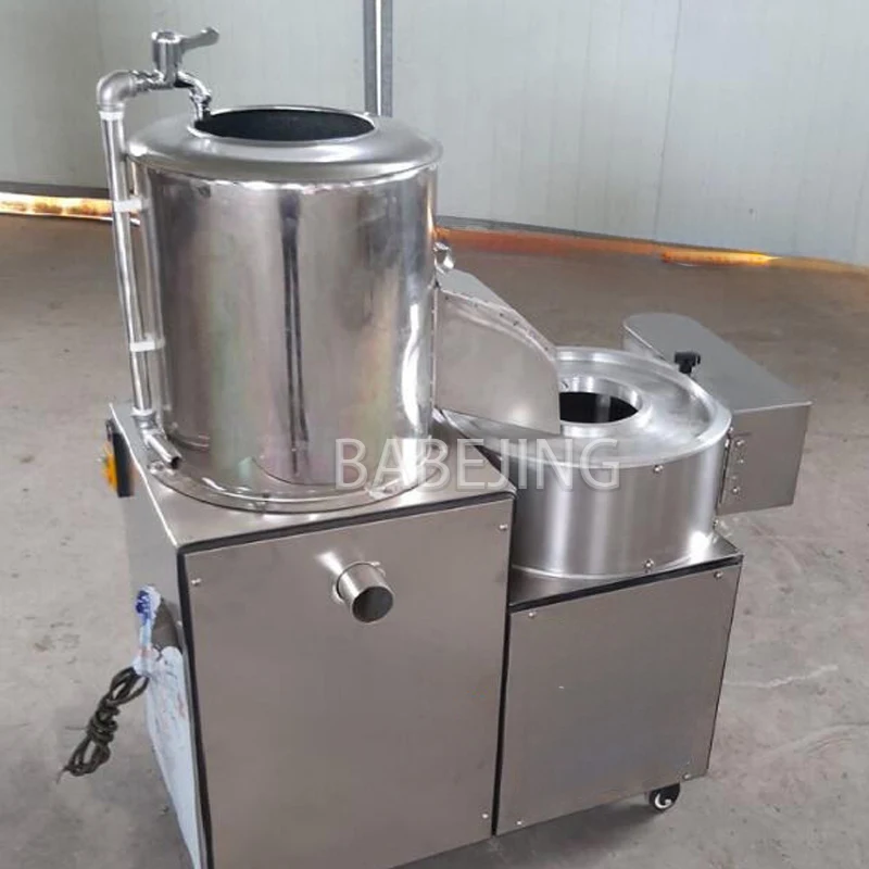 BABEJING Fully Automatic Potato Cleaning And Peeling Machine, Taro And Potato Slicing Machine