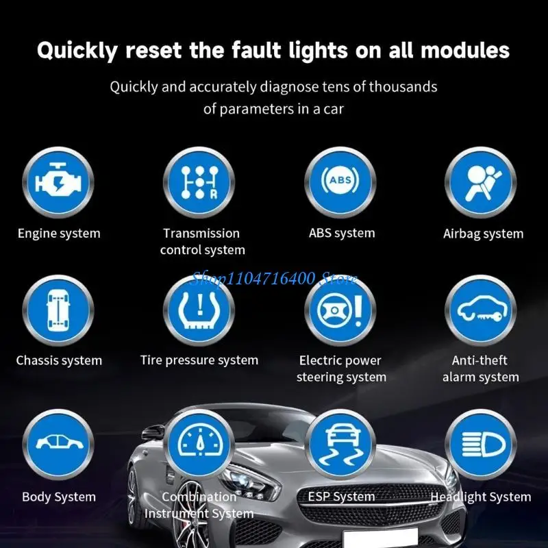 

y1gd Dense OBD2 анализатор с анализом данных в реальном времени, проверка готовности к тесту на выбросы для технического и