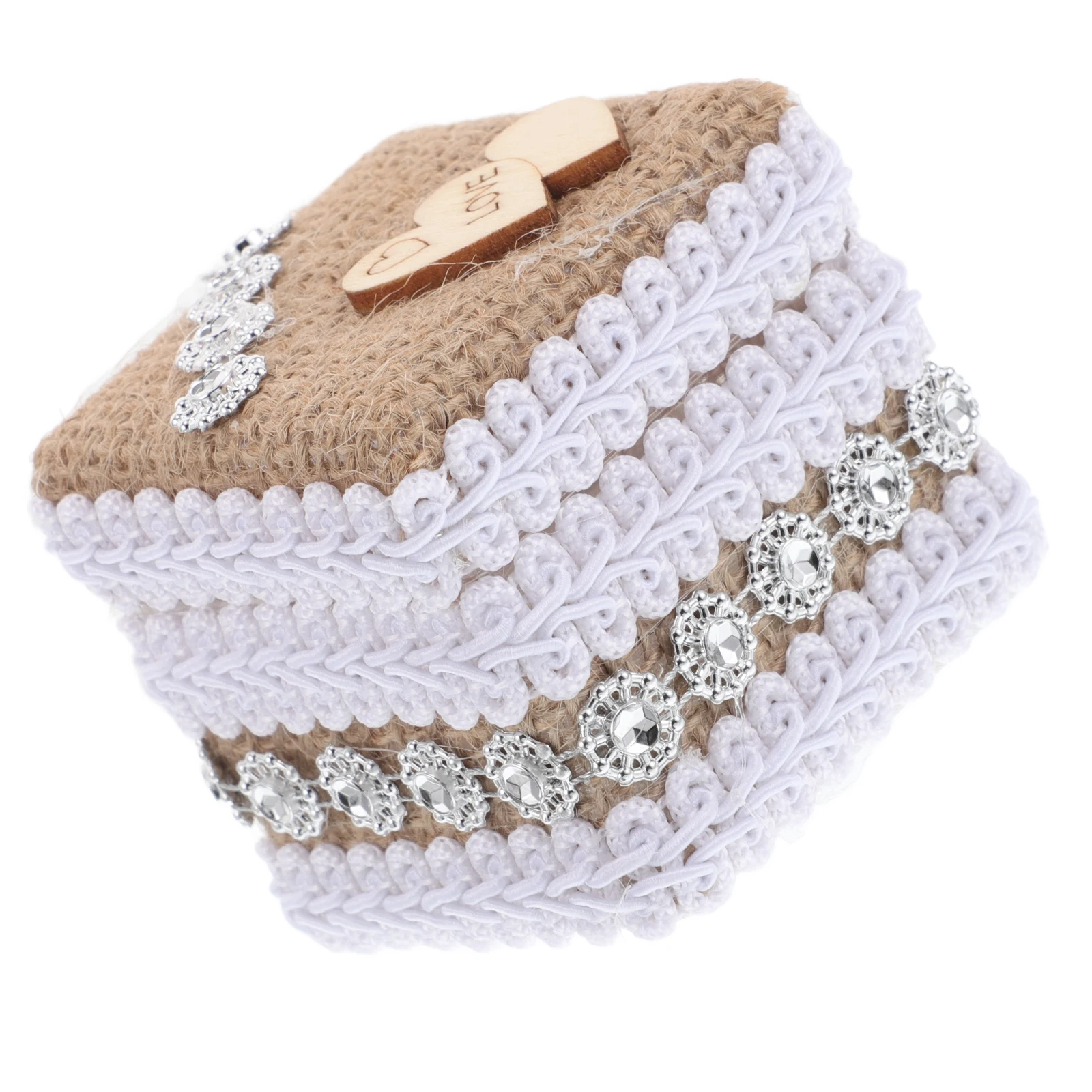 

Коробка для колец ручной работы с двойным сердцем, маленькое свадебное предложение, церемония ко Дню святого Валентина, органайзер для колец, коробка для сережек