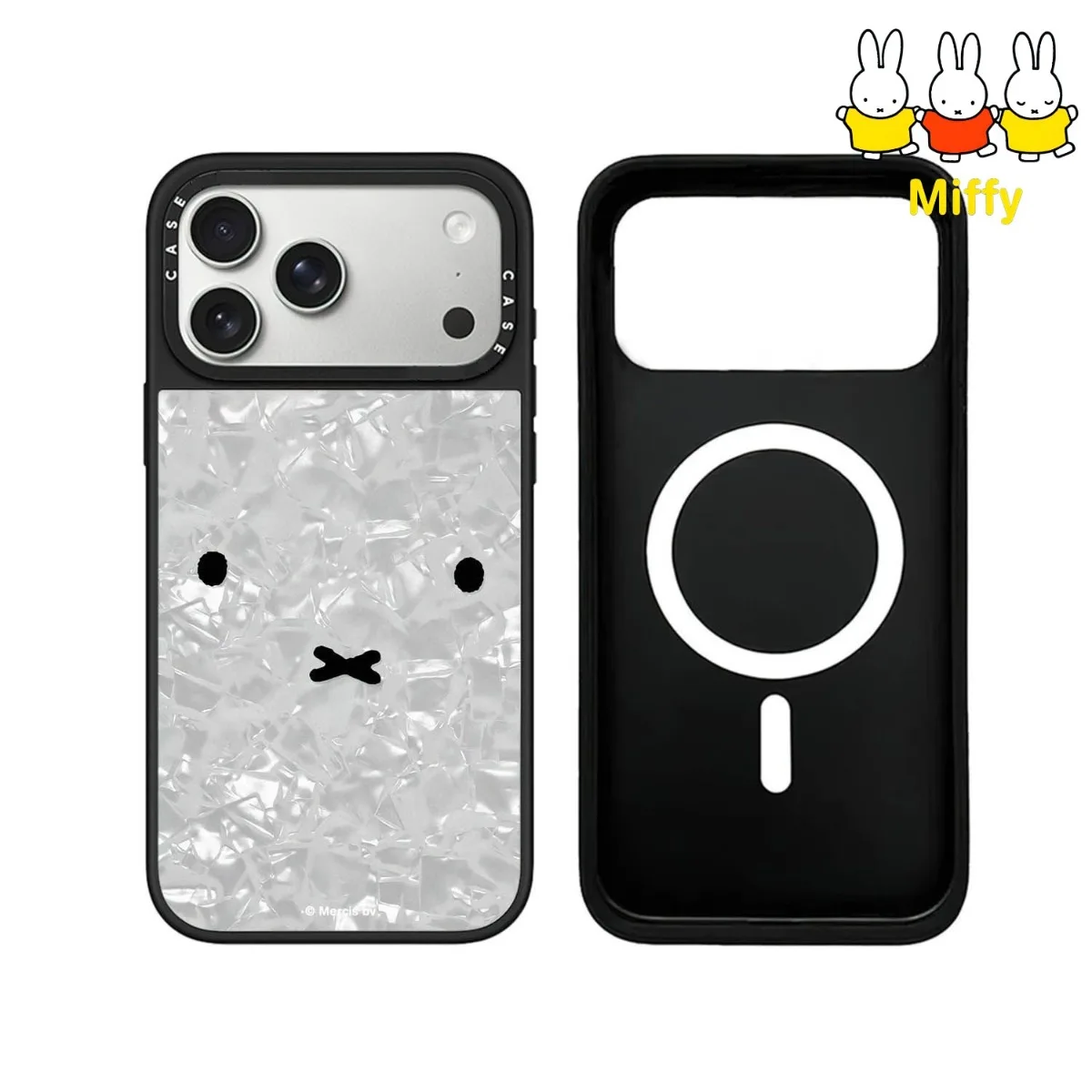 Kawaii Miffy Magnetische Handyhülle Limitierte Auflage Cartoon-Kollektion für 17promax 16Pro 15Plus 14Promax 13 12