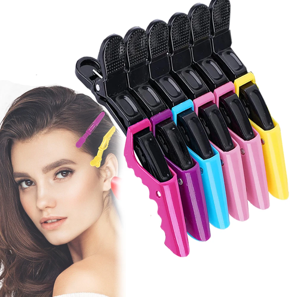 10pcs crocodile hair clip design claw shaped hair clip salon hair clip hair clipper accessories hair accessories makeup clip