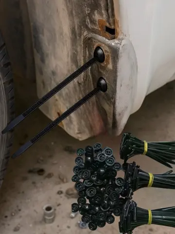 Universal Nylon Cable Tie Buckle Auto Fastener Screw Replacement Clip Car Fender Trunk Engine Guard Panel Wire Management Secure