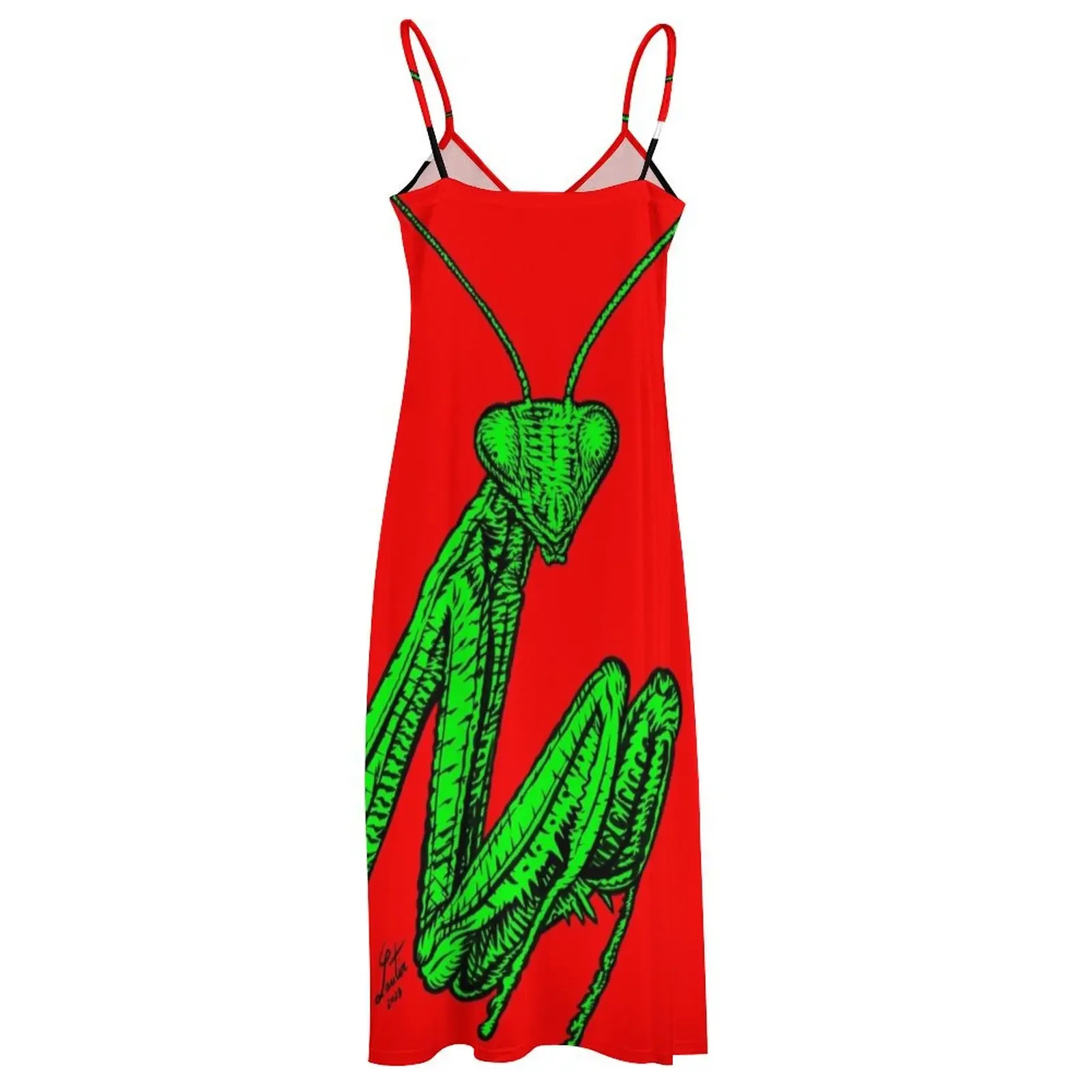 PRAYING MANTIS.4 Ärmelloses Kleid Damen Abendkleid Brautkleider für Damen Tanzkleider lockeres Damenkleid