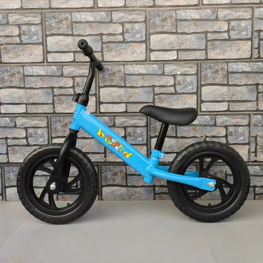 Kids Balance Bike Funny Toddler Training Bicycle 12in Wheel No Pedal Bike with Adjustable Seat Gifts for 2-6 Year Old Boys Girls