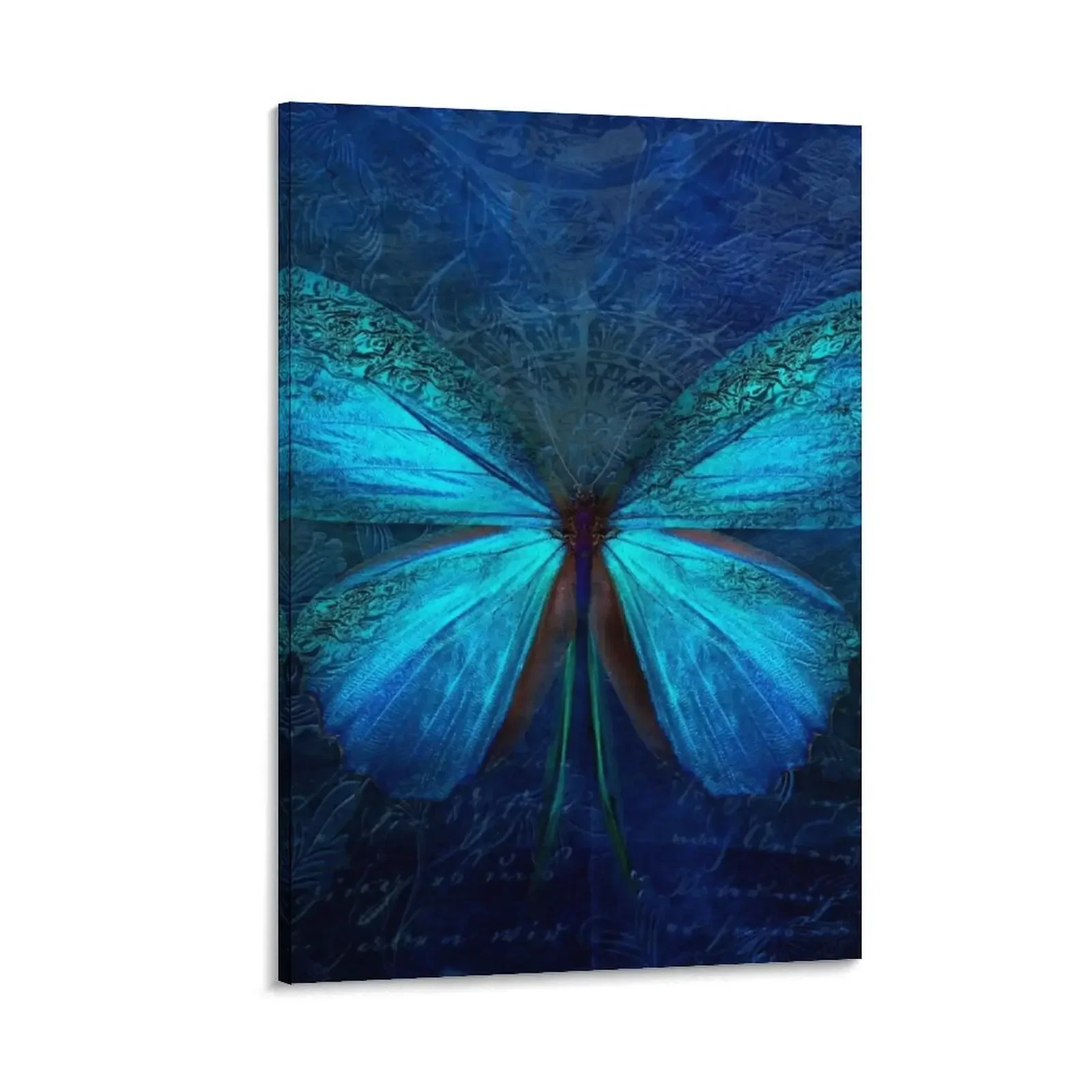 

Blue Butterfly Canvas Painting Decoration pictures room wall poster Wall decoration frame