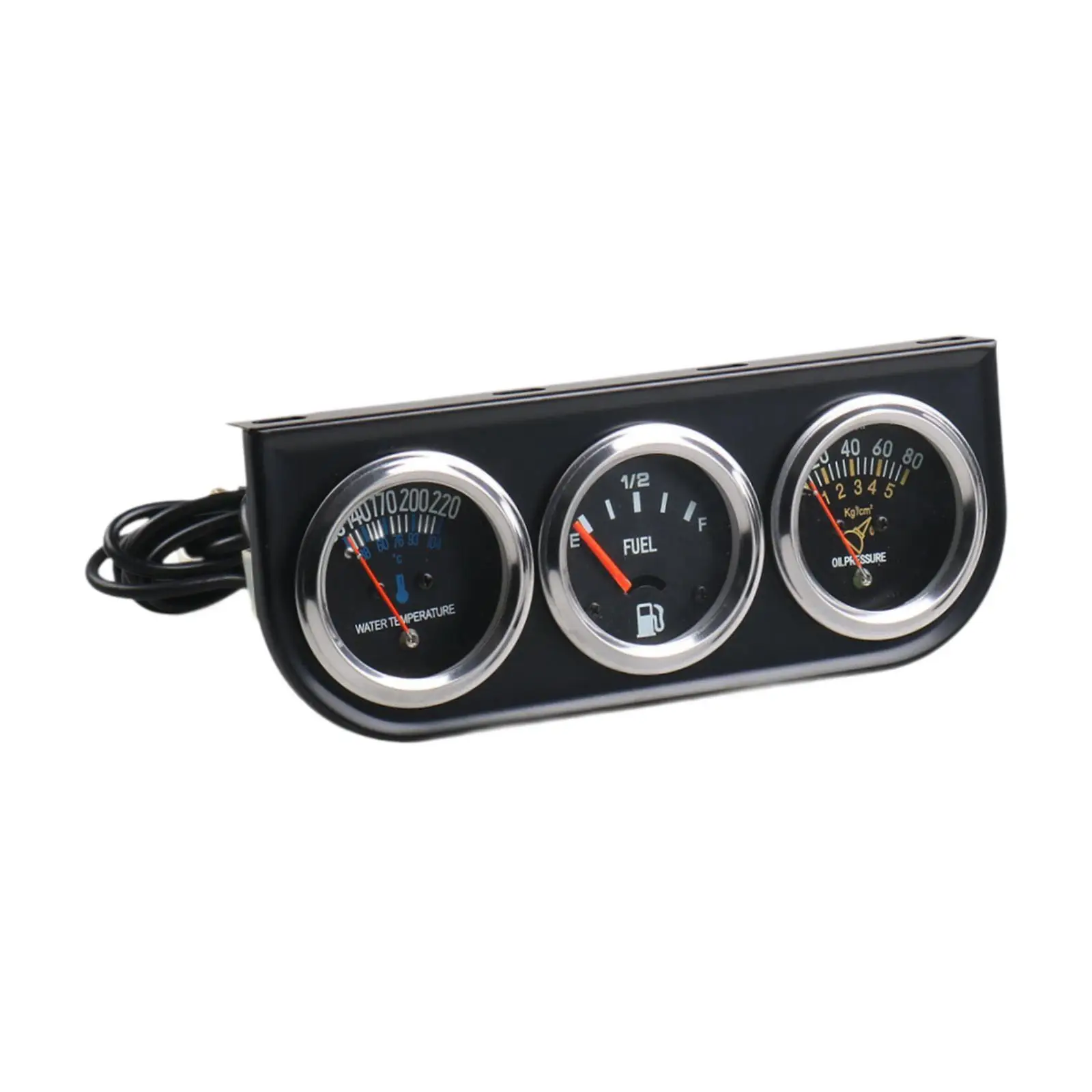 

Generic 3 in 1 Triple Gauge Automotive Accessories Water Temperature Meter
