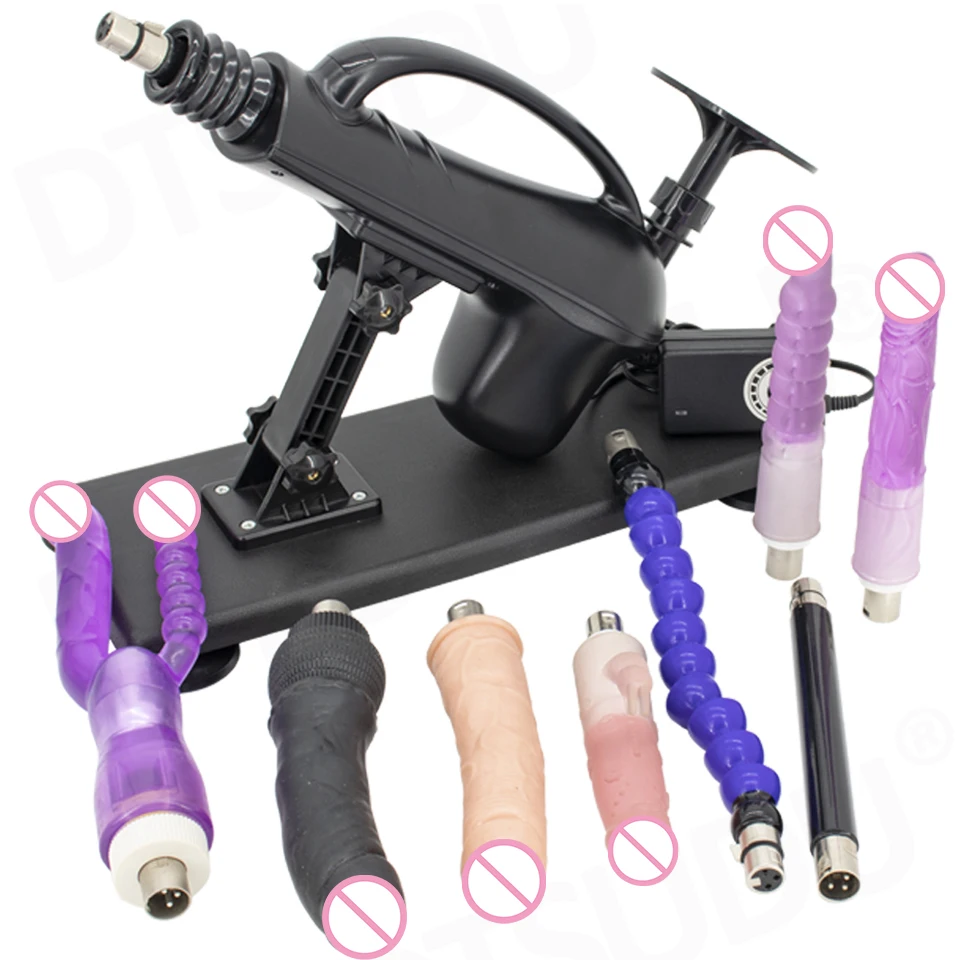 Automatic Sex Machine with Big Dildo Love Machine Masturbation Pumping Gun for Couple Men Adjustable Speed Sex Toys