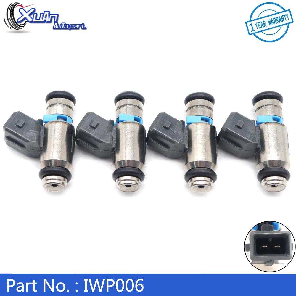 XUAN 4PCS Car Petrol Fuel Injectors Nozzle IWP006 For CITROEN PEUGEOT FIAT IWP-006 198499 60657179 9627771580