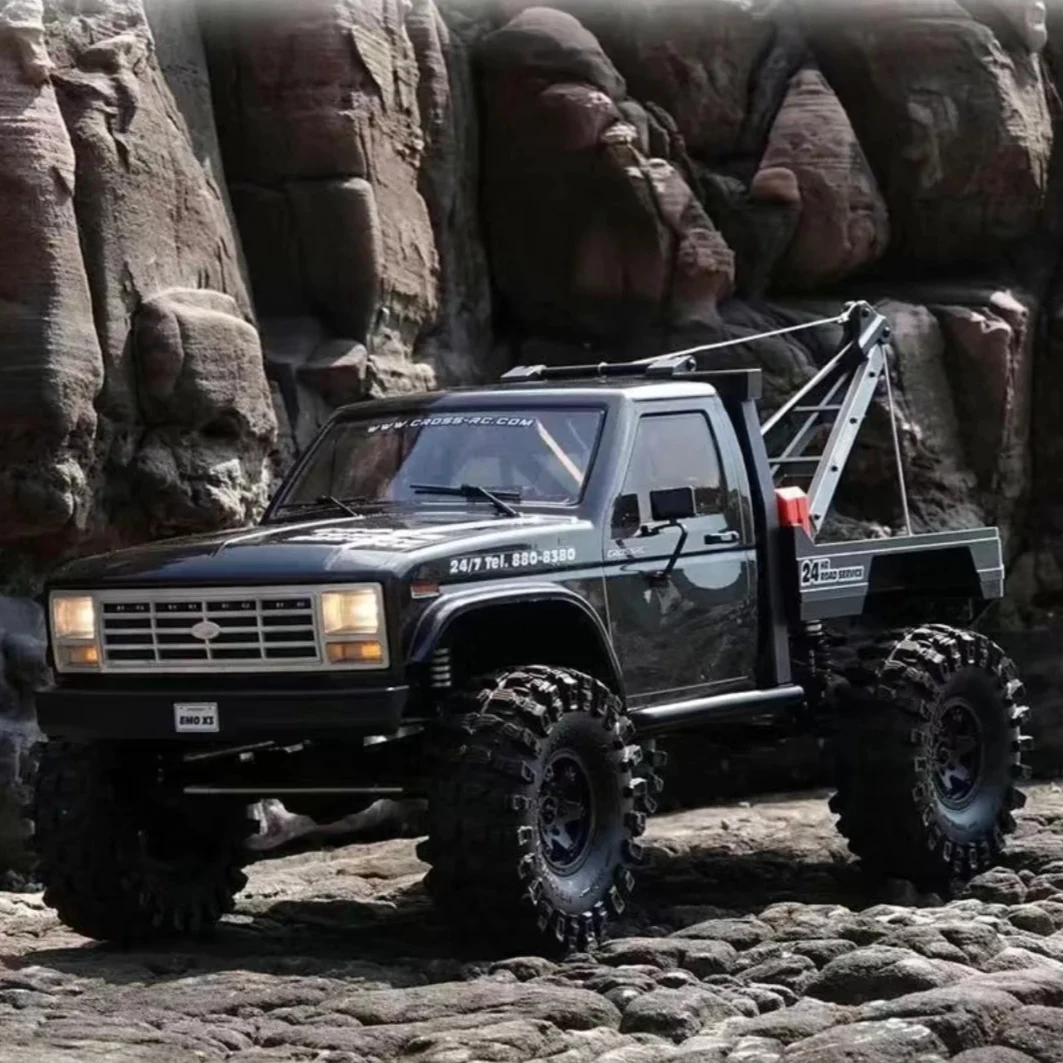 

CROSSRC EMO X3 Радиоуправляемый автомобиль «Сибирский тигр» 1/8 RTR Гусеничный внедорожный буксировочный грузовик Металлическая трансмиссия Запираемые диффы без батареи