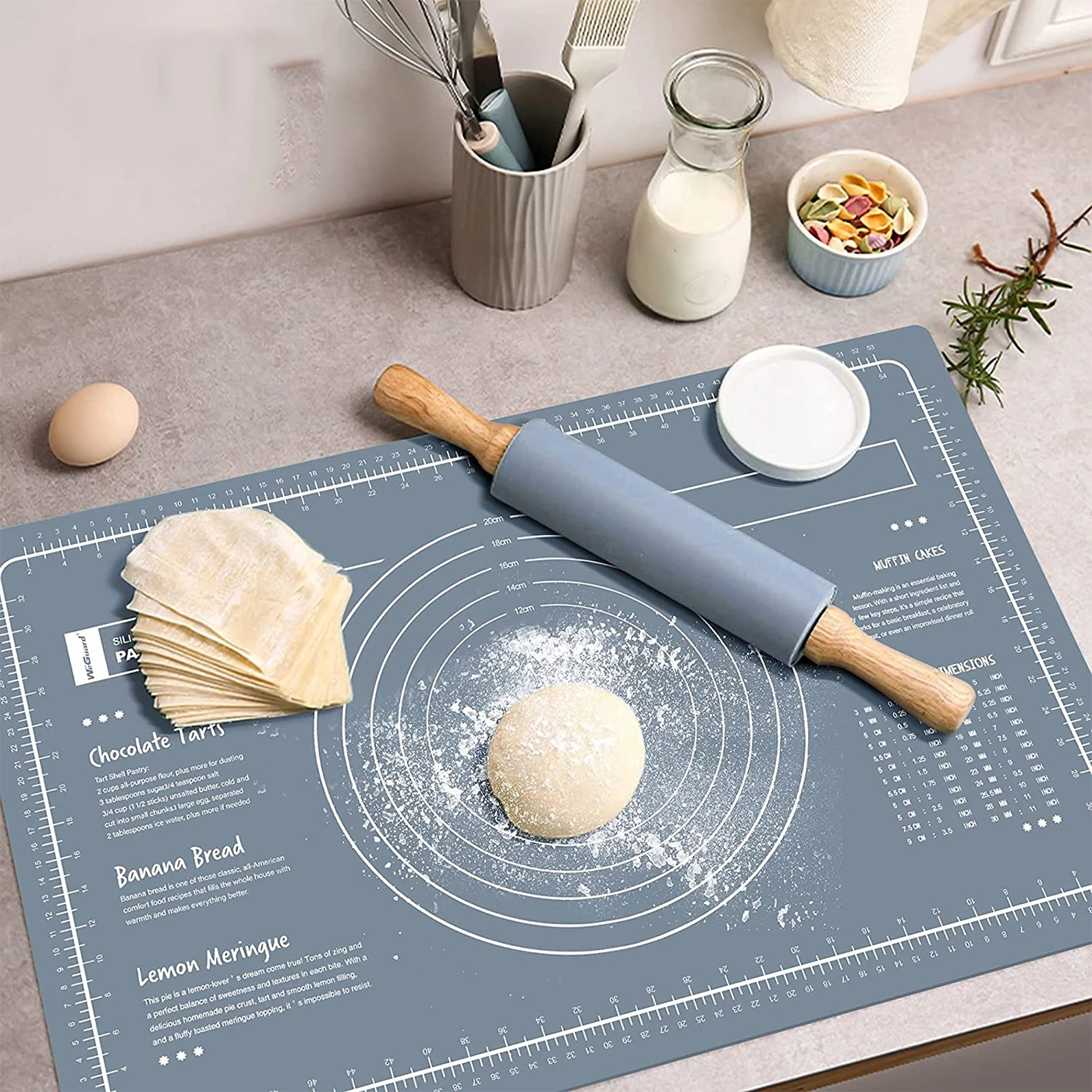 

Silicone Baking Mat Kneading Dough Mat Pizza Cake Dough Maker Pastry Kitchen Cooking Grill Gadgets Bakeware Table Mats Pad Sheet