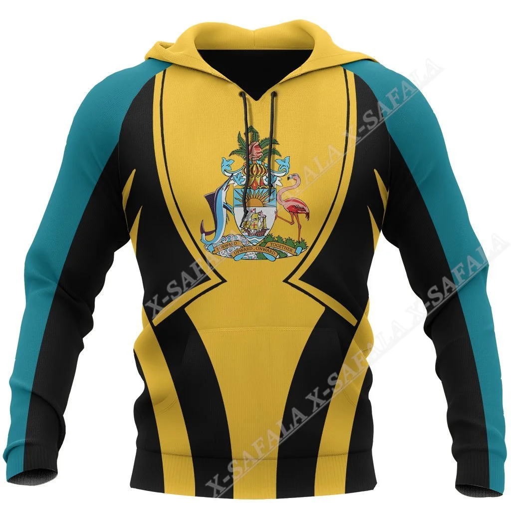 

Bahamas Flag Coat Of Arms 3D Print Zipper Hoodie Men Pullover Sweatshirt Hooded Jersey Tracksuits Outwear Coat Casual