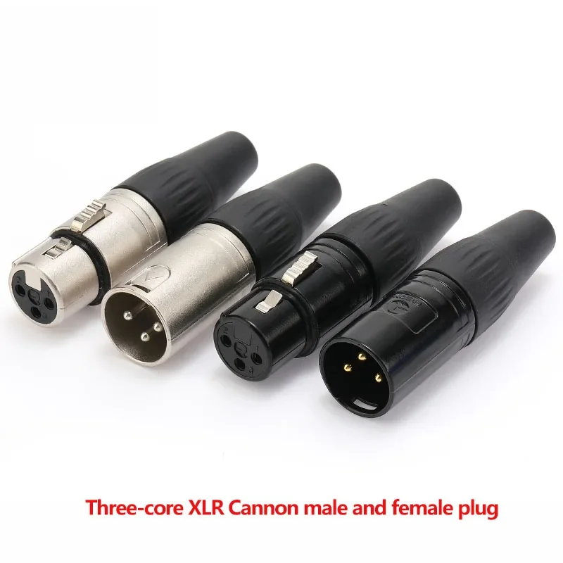 REAN XLR Male/Female Pure Copper 3 Pin Plug Audio Balance   REAN Bend 90 Degrees Microphone Cable  Accessory YS136N