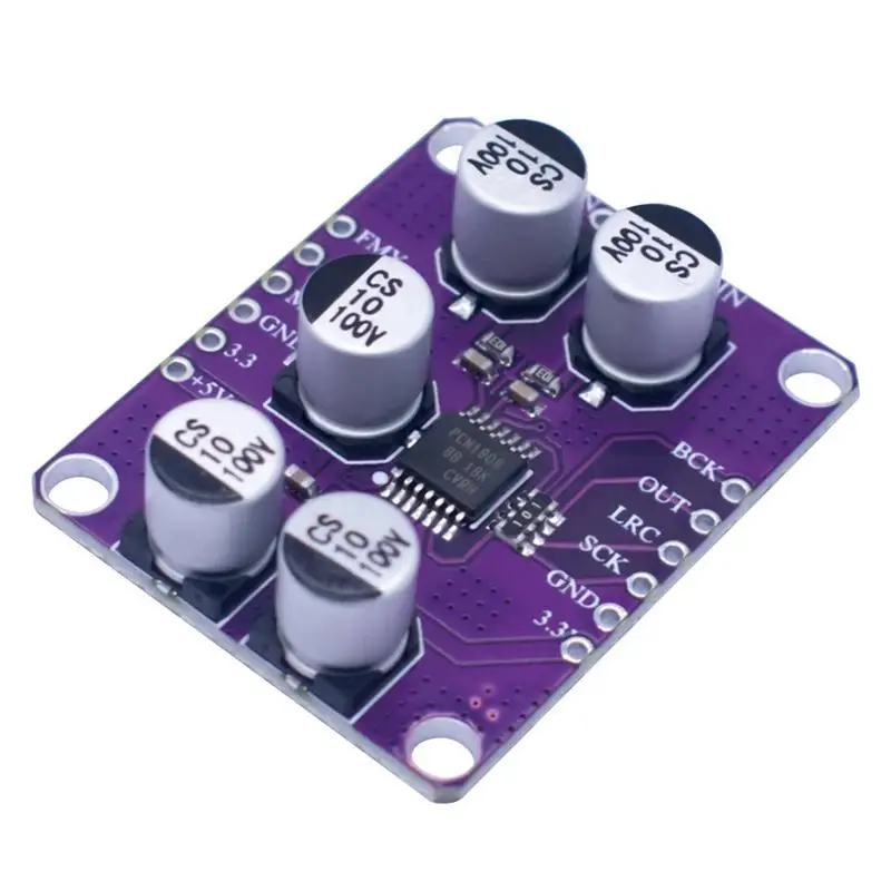 トリプル/ダブル/シングル PCM1808 デコーダ、24 ビット シングルエンド アナログ入力、105dB SNR オーディオ ステレオ ADC モジュール