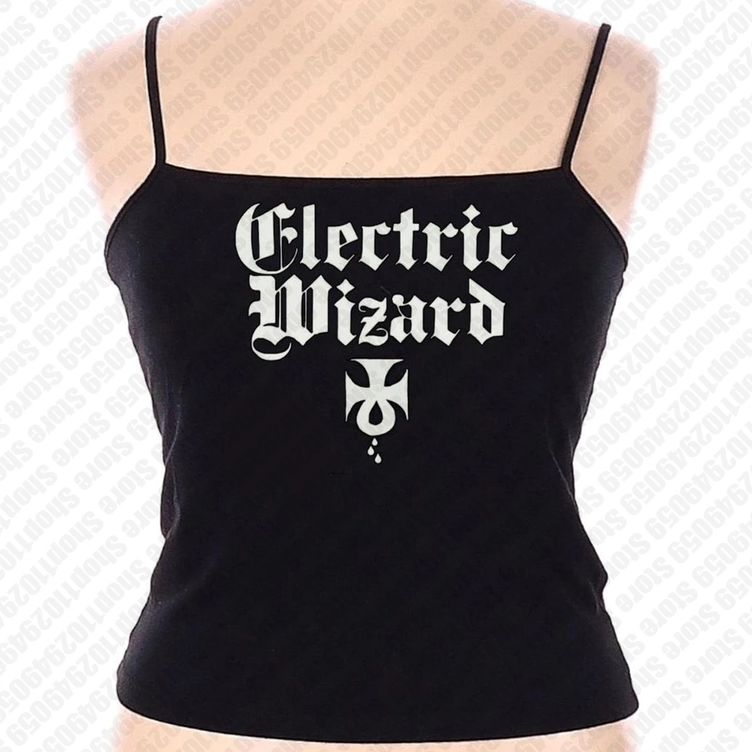 Vintage Korsett Punk Frauen Ästhetischer Briefdruck Grunge Goth Emo Mädchen Camisole Top Crop Top Baby Tees 2000er Jahre Y2k Kleidung Tank Top