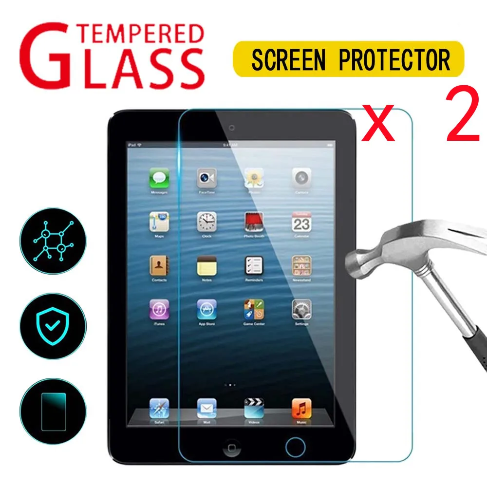 2Pcs Tablet Screen Protector Cover for Apple IPad 9th 8th 7th Gen/IPad 6th 5th/ IPad 4 3 2 9.7 Inch Tempered Glass Tempered Film