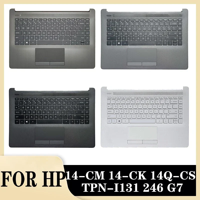 New English Keyboard for 14-CM 14-CK 14-DG TPN-I131 240 G7 245 G7 US with Palmrest Upper Cover Case with Touchpad