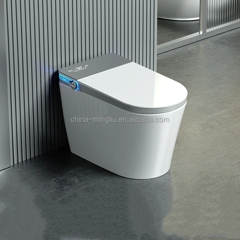 Contemporary Design Ceramic Smart Toilet Advanced Club Smart Remote Control Toilet Apartment Ensuite Smart Flushing Toilet