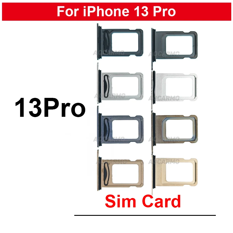 Single Dual SIM Card Tray Slot With Waterproof Rubber Ring Replacement Parts For iPhone 13 Pro 13pro