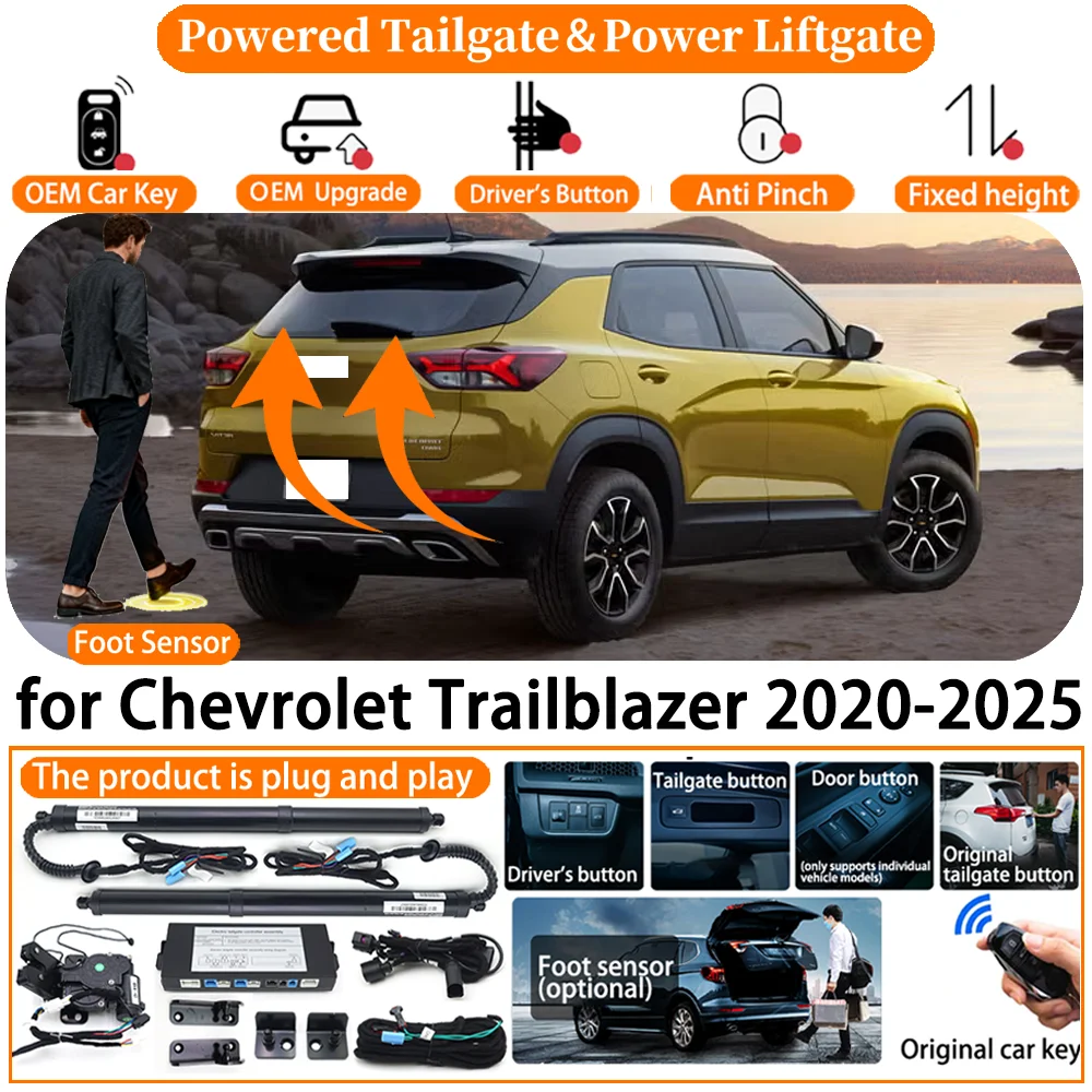 

Car OEM Powered Tailgate system for Chevrolet Trailblazer 2020-2025 Automatic Electric Power Tailgate Tail Gate Lift Strut kit
