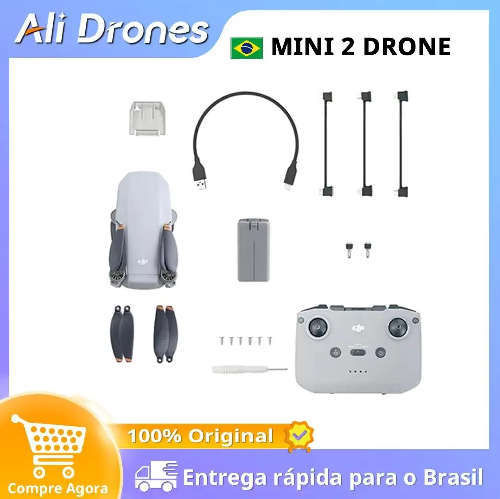 DJI Mini 2 Drone with 4K/30fps camera and 4x zoom 10km