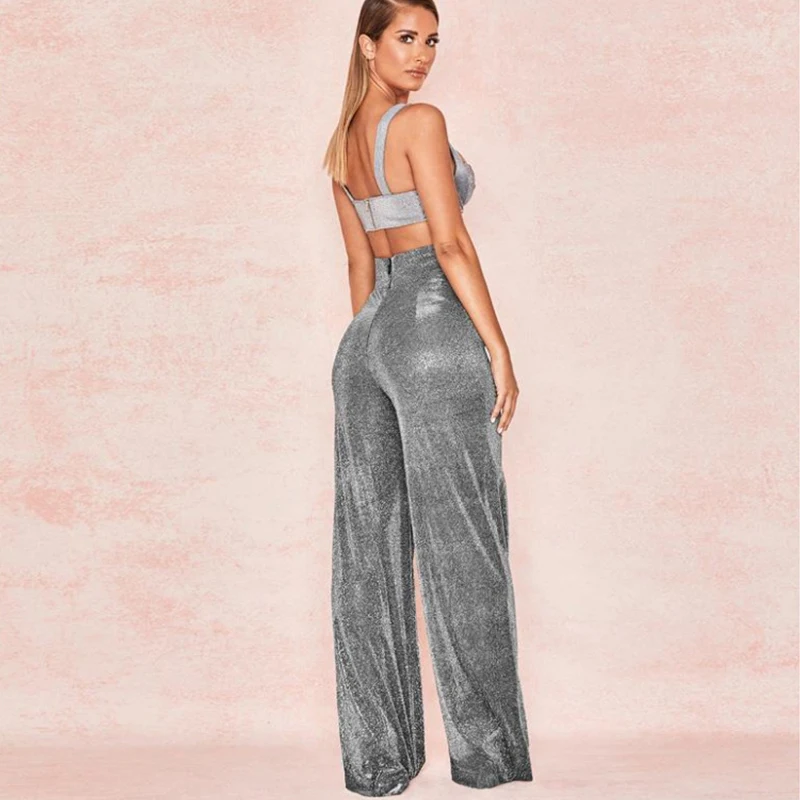 New Y2k Pants Woman Wide Leg Trousers Shiny Full Length Straight Female High Waist Straight Women Loose Trousers Street Fashion