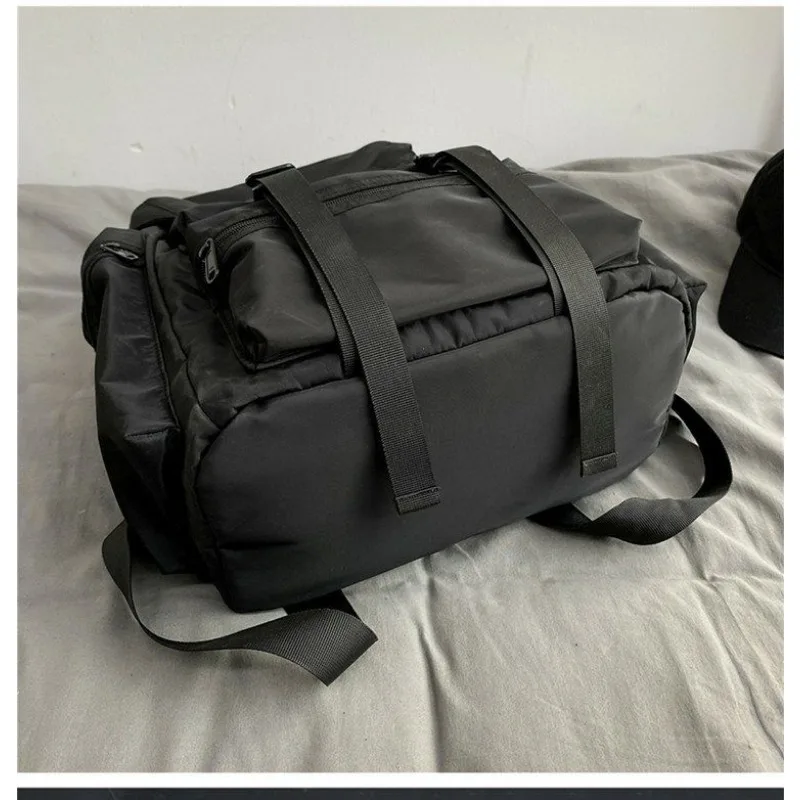 Sac à Dos Noir de Grande Capacité pour Homme, Sacoche de Voyage, de dehors, Vêtements de Travail, pour Lycéens, Nouvelle Collection 2024