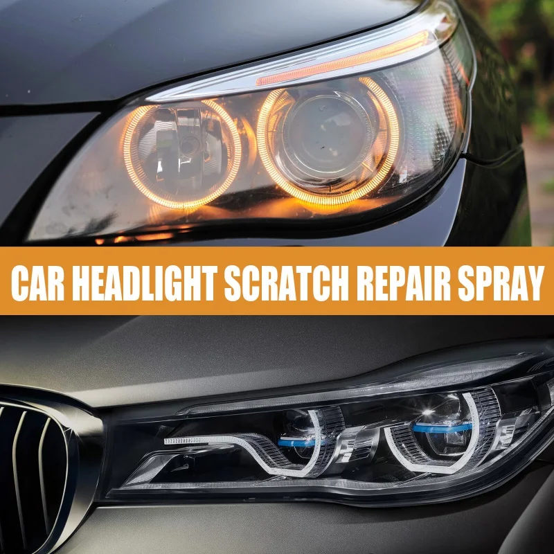 Car Headlight Restoration Polishing Kits Renovate Cleaning Repair Spray Headlamp Scratch Remove MaintenanceSponge Kit