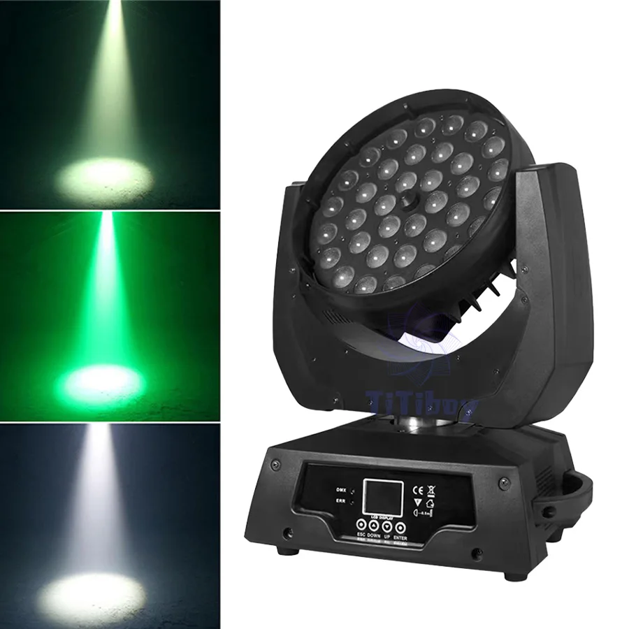 Imagem -03 - Led Moving Head Light Zoom Wash Rgbwa uv Lira Dmx512 36x18w 112 Pcs 1-12pcs