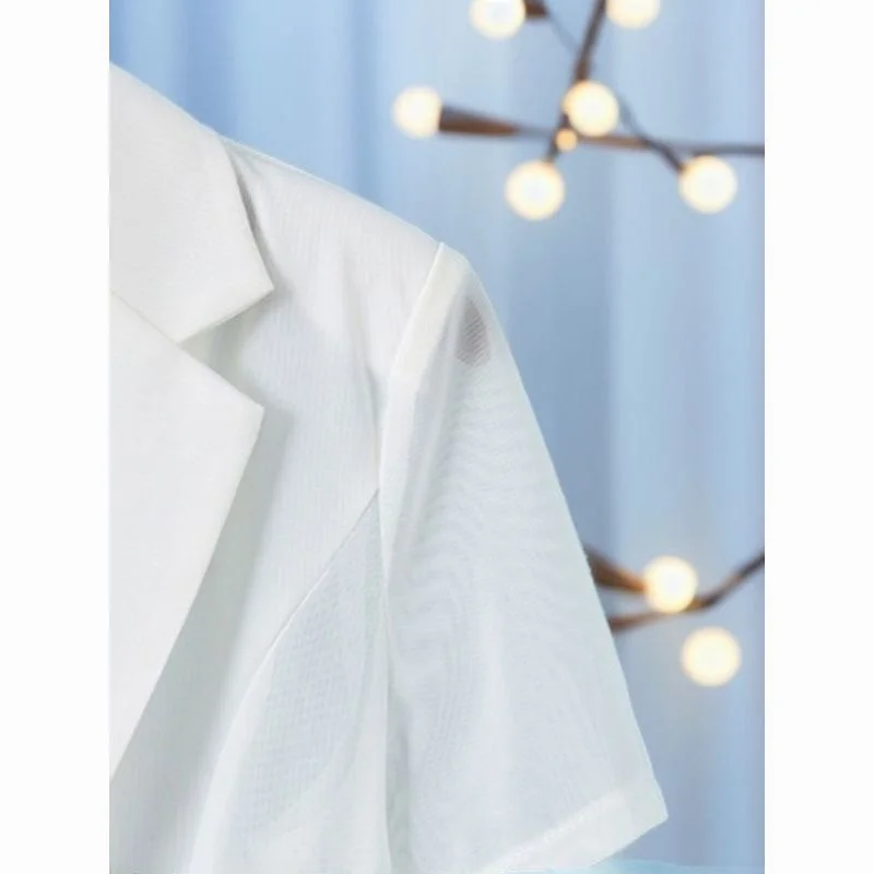 بدلة نسائية ort Sve Little Suit Jaet كاجوال رفيعة Sle ملابس خارجية صيفية متعددة الاستخدامات معطف صيفي كاجوال عالي الجودة #5