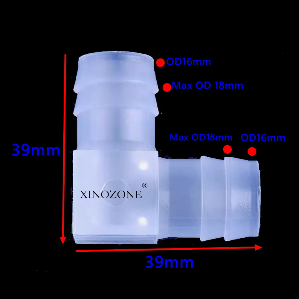 4mm/6mm/8mm/10mm/12mm/14mm/16mm/20mm Elbow Fitting with barb Hose Air Water Aquarium Connector PP PE materials