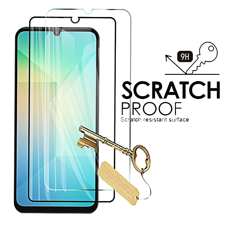 Protective Glass for Samsung Galaxy A06 Screen Protectors Tempered Camera Soft Lens Cover Film for Samsung A16 4G 5G A 06 16
