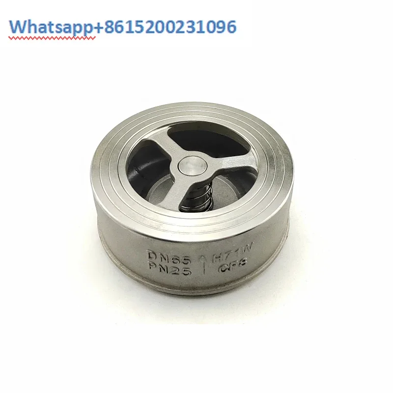 316L المشبك نوع الفولاذ المقاوم للصدأ صمام الاختيار H71W-16RL/25RL/صمام أحادي الاتجاه CF3M صمام الاختيار 2 بوصة DN50