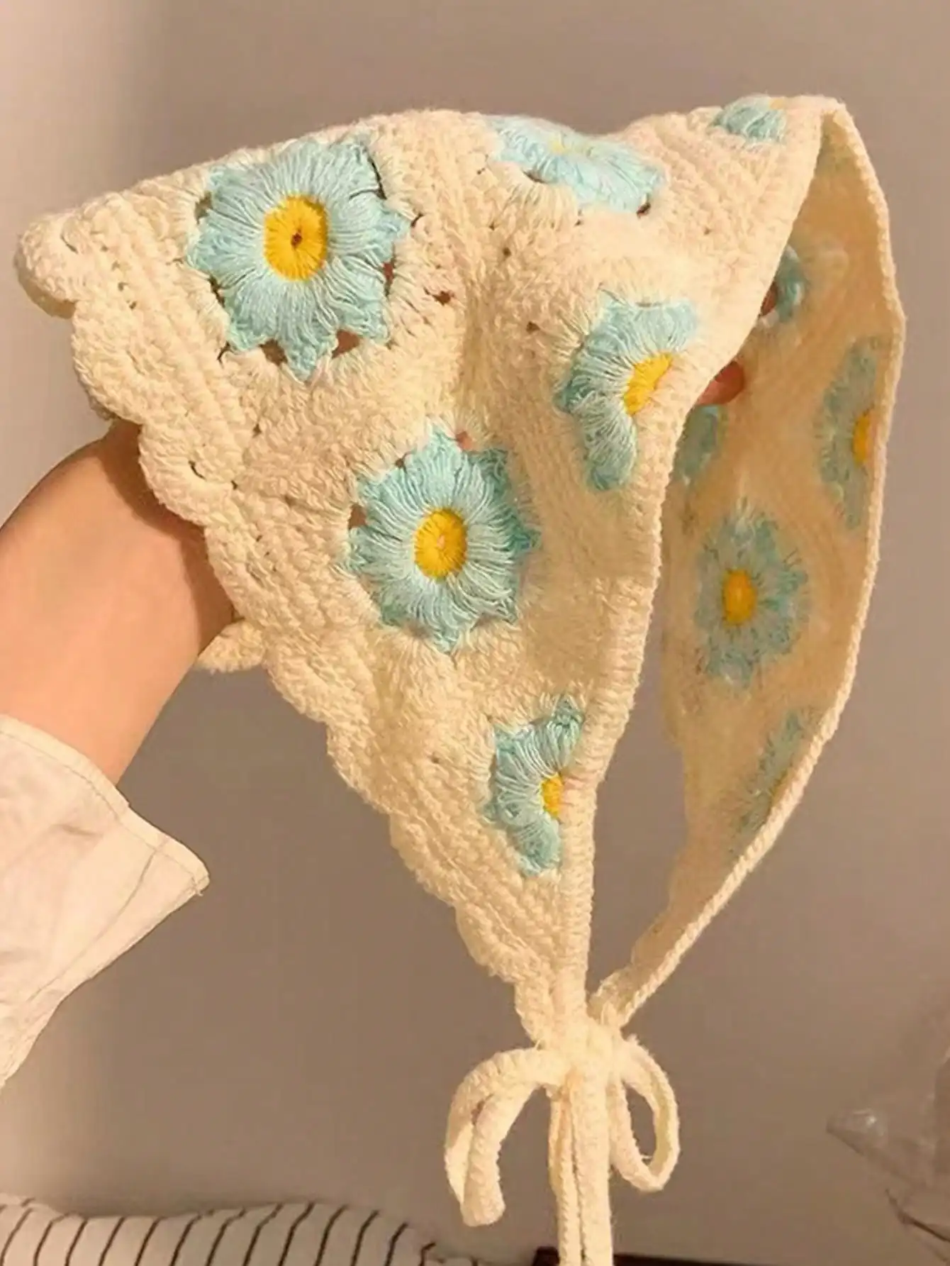 1 قطعة عصابات ديزي محبوكة من الدوبامين الأنيقة للنساء والفتيات وإكسسوارات الشعر للحفلات #5