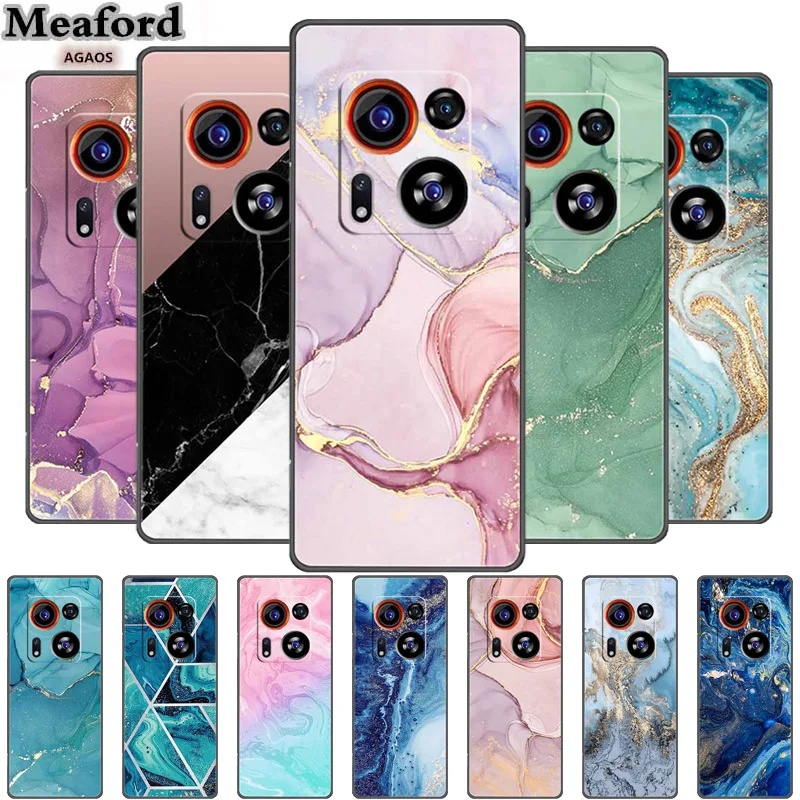 For Tecno Phantom X2 Pro Case Marble TPU Soft Silicone Phone Cases for Tecno PhantomX2 Pro Funda Shockproof AD9 AD8 Cartoon Capa