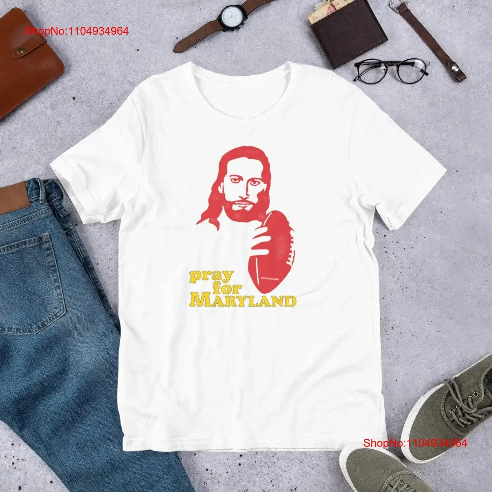 

Maryland T Shirt Pray for vintage Washed Casual Versatile Stylish Soft Unisex Stretched Comfortable designer clothes graphic