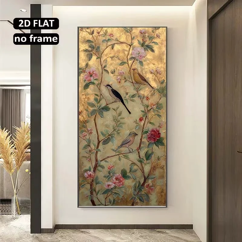 2D Flat, [2D Flat]1pcs 39.37X78.74in/100X200cm Large Frameless Modern Home Decoration Canvas Art Prints Suitable for Living Room