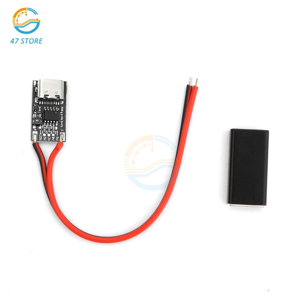 USB Type-c to 5V/9V/12V/15/20V Trigger Board Module PD/QC/FCP/AFC Decoy Board Fast Charge Charger Power Delivery Boost Module