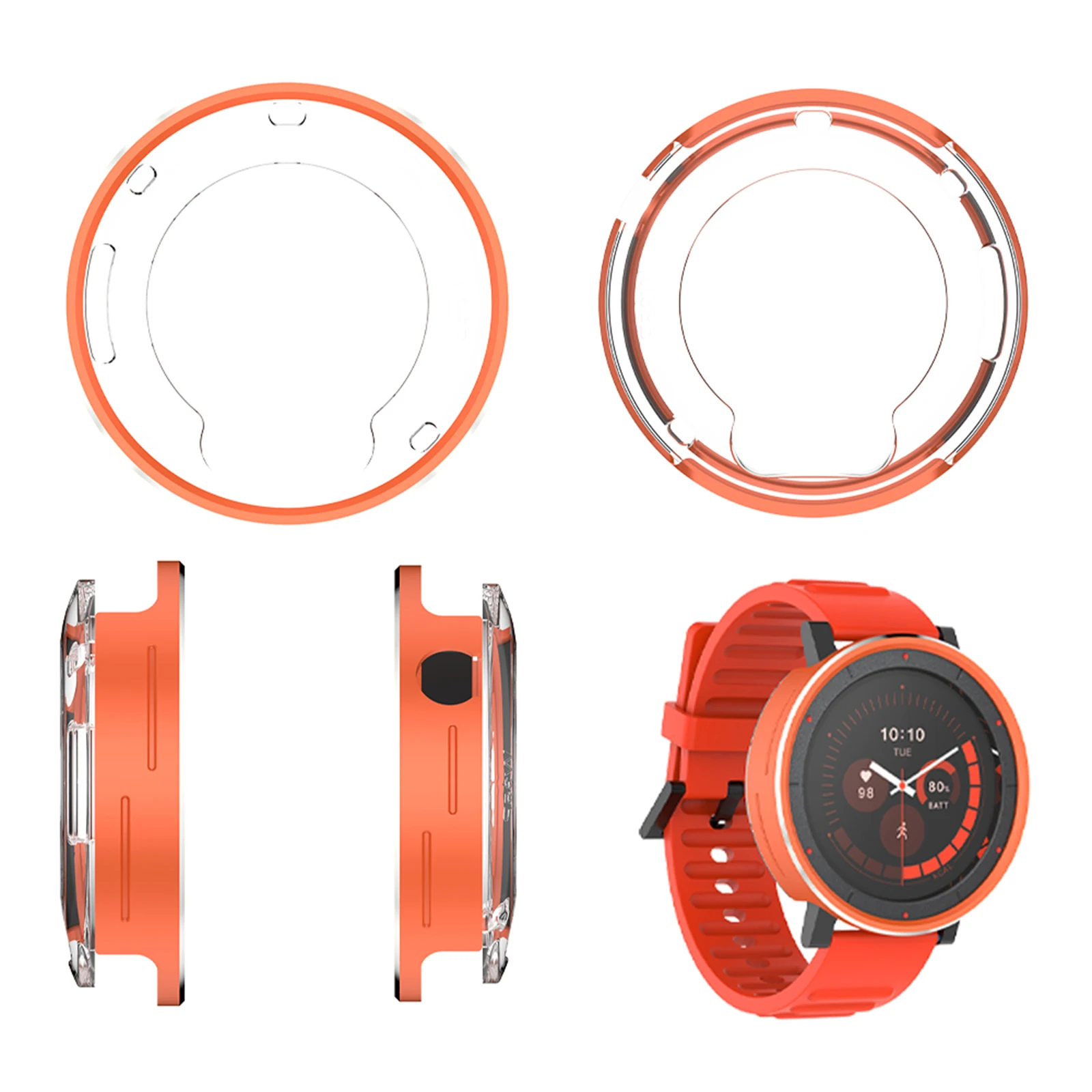 

Полый защитный чехол-бампер, устойчивый к царапинам, ударопрочный, для Nothing Watch 3 Pro, аксессуары