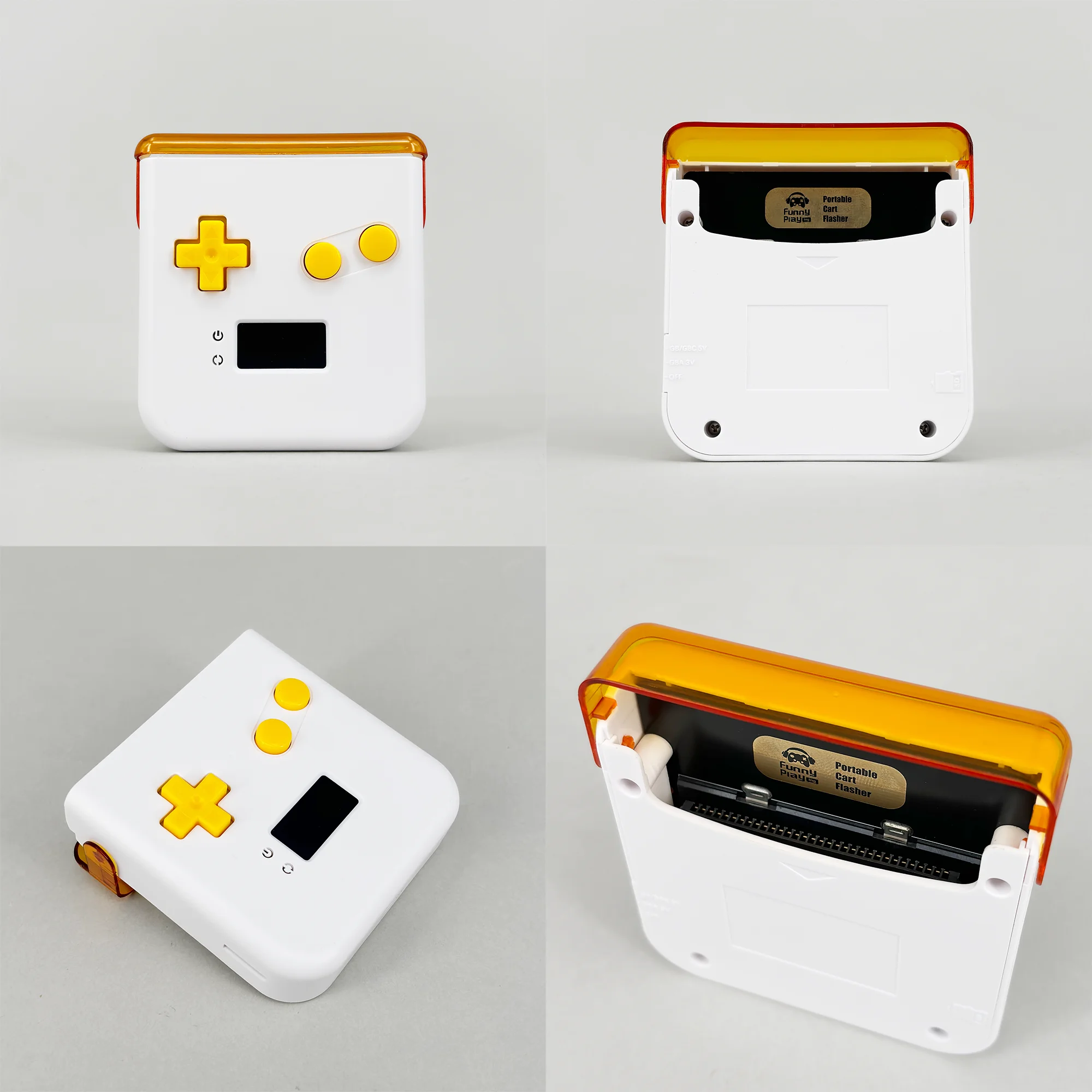 عربة محمولة - BurnMaster لشاشة Game Boy NINTEND DIY OLED تدعم قراءة البطاقة الأصلية وزر الإسكان الأرشيف