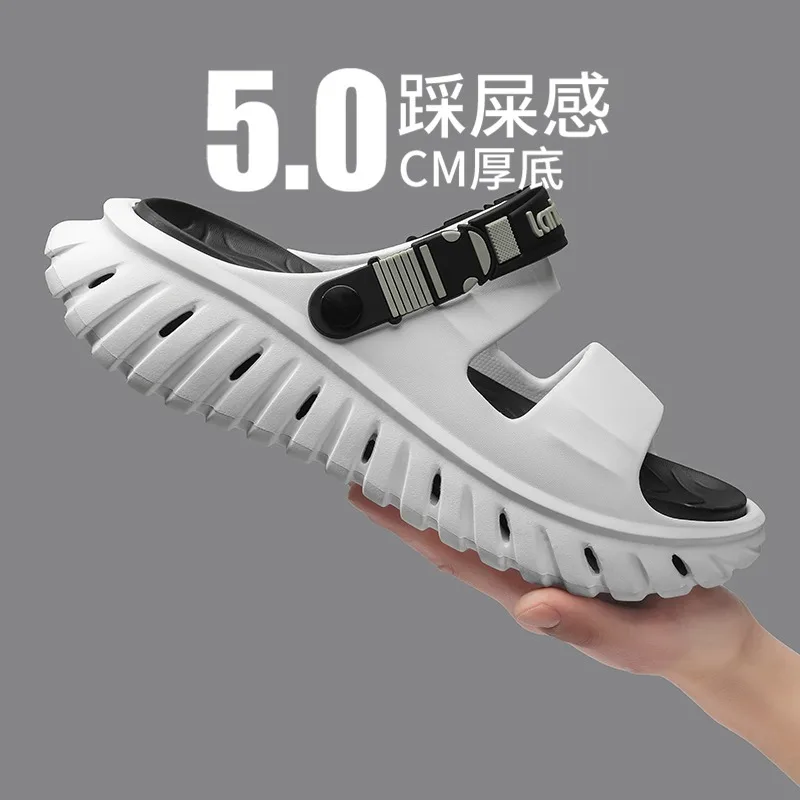 

Men's Slippers Indoor Outdoor Sandals Beach Comfortable Soft Thick Slides Design Men Casual Shoes Flip-flops Mens Home Slippers
