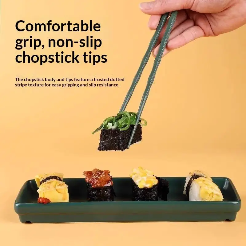 5/10/15 Pairs Colored Reusable Fiberglass Chopsticks Set Non Slip Grip For Family Daily Meals And Restaurant Use